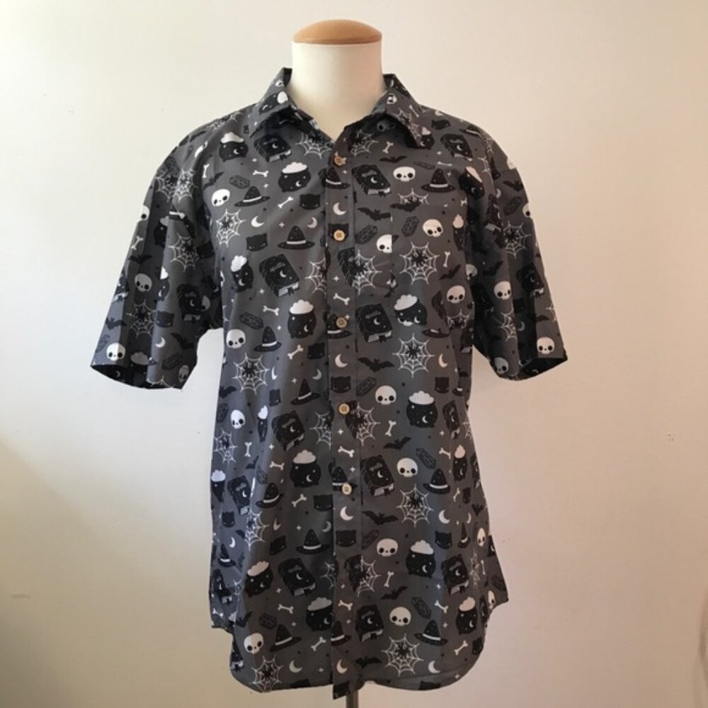 Witchy Halloween Button Down